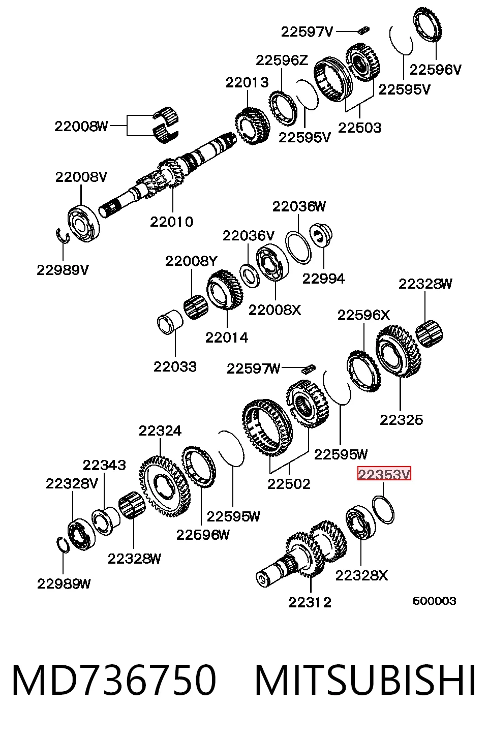 MD736750 Mitsubishi