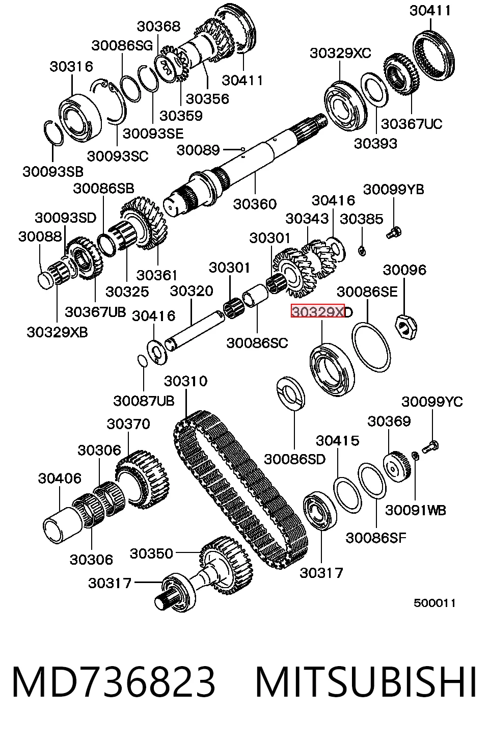 MD736823 Mitsubishi