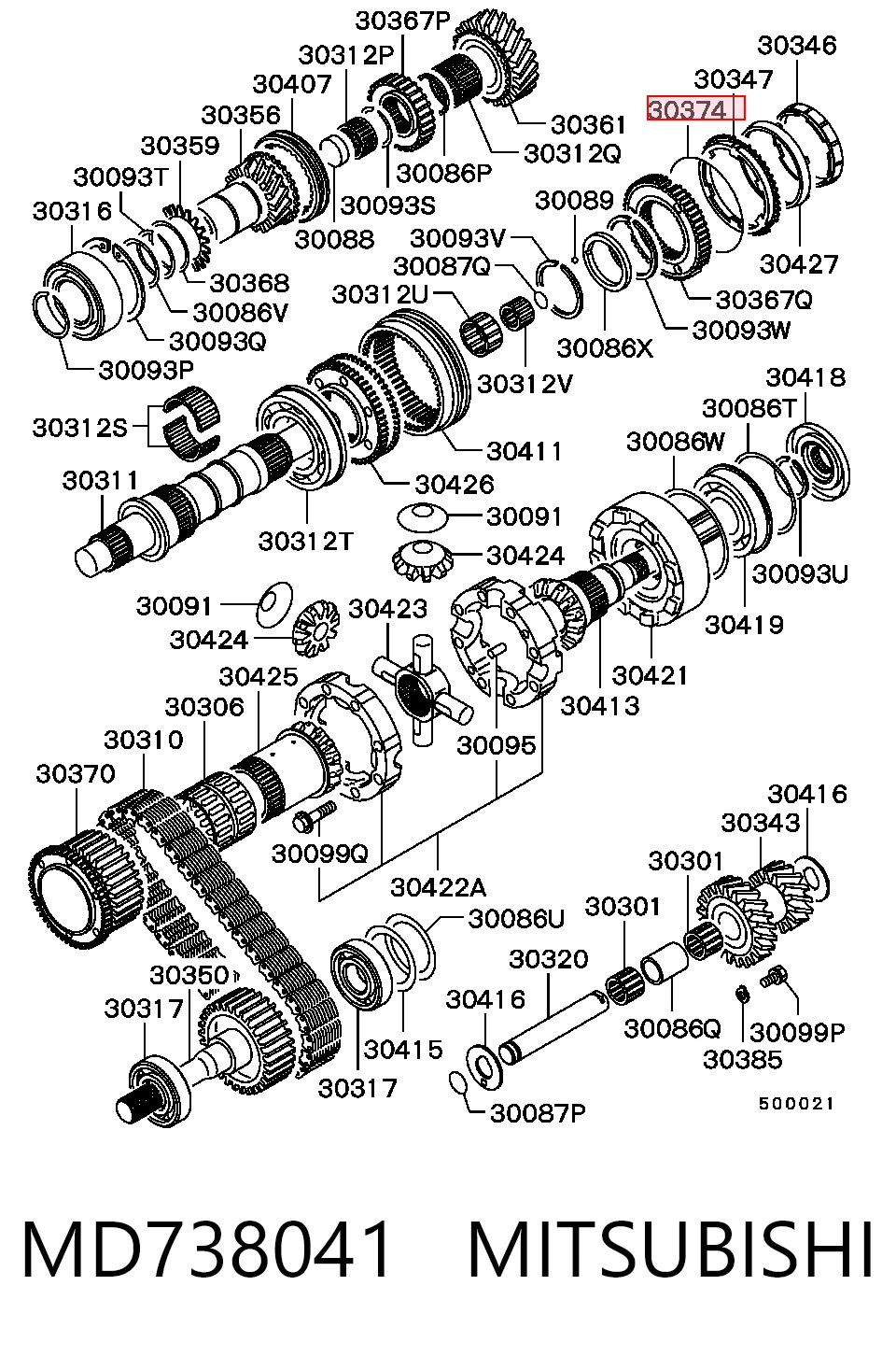 MD738041 Mitsubishi
