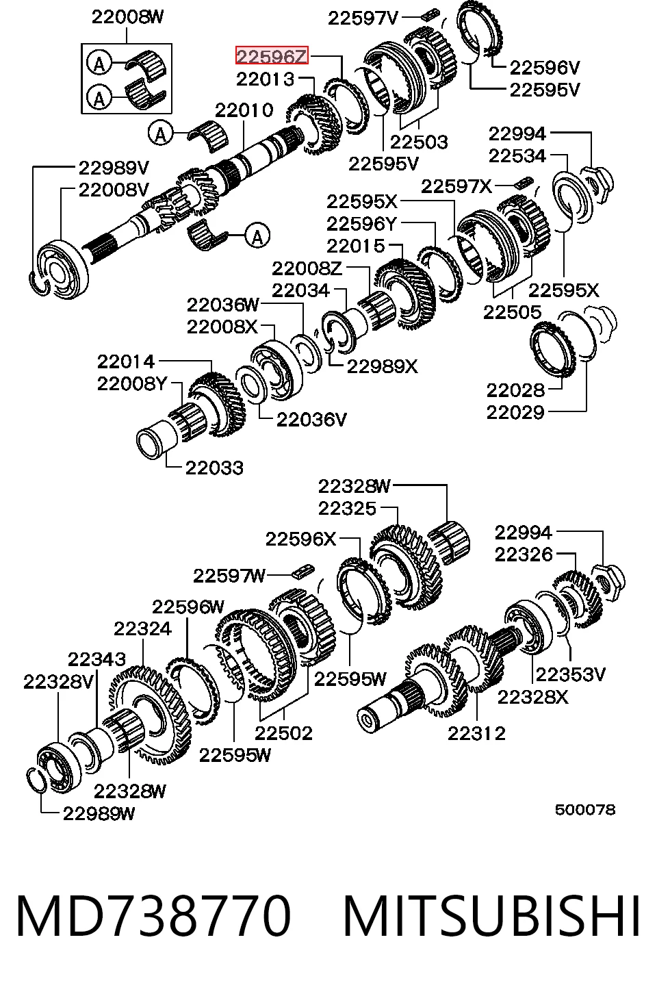 MD738770 Mitsubishi