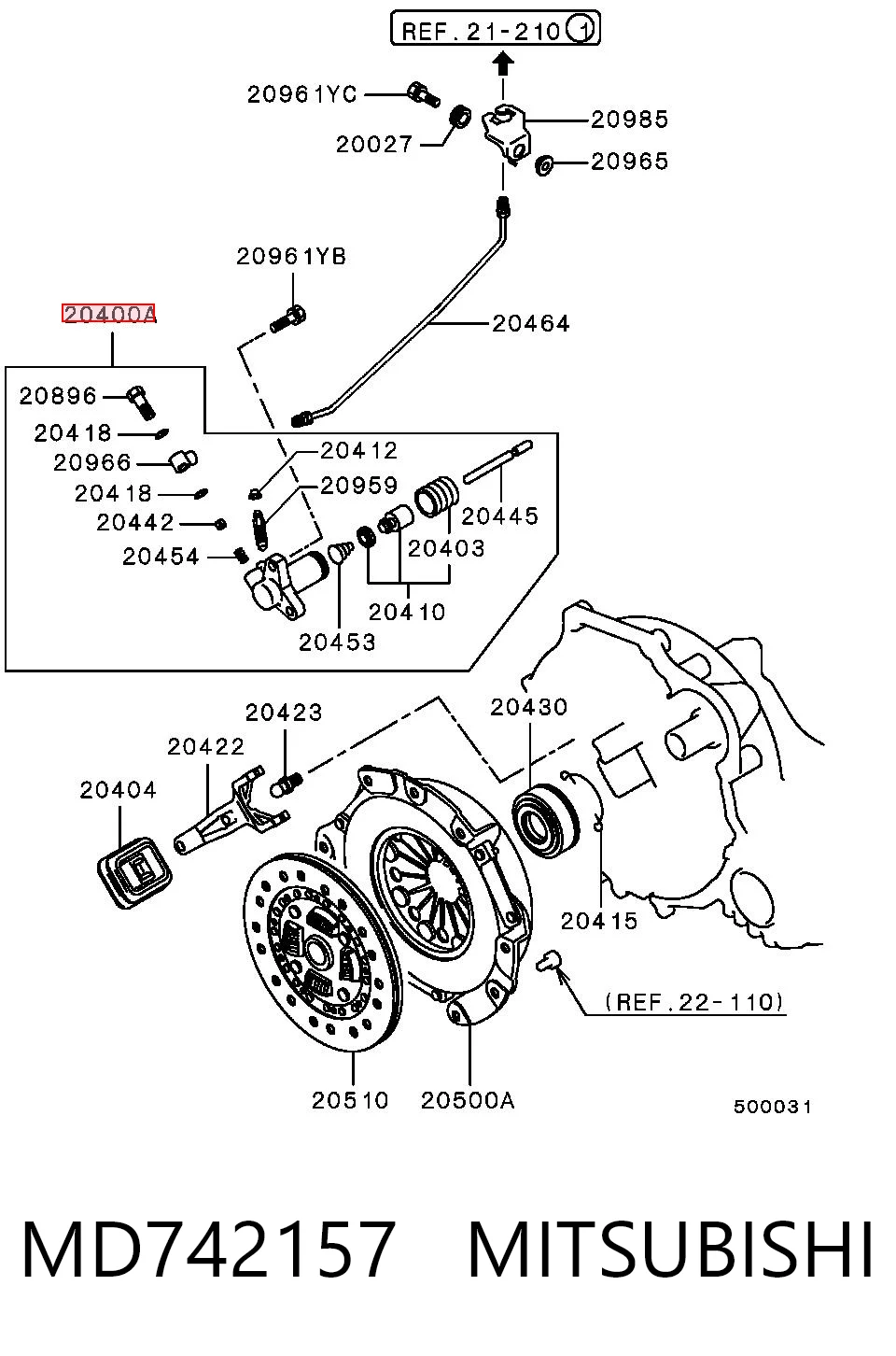 Bomba auxiliar de embrague Mitsubishi Lancer V familiar (CBW,CDW) (1992 - 2000) precio, desde 22,57 EUR