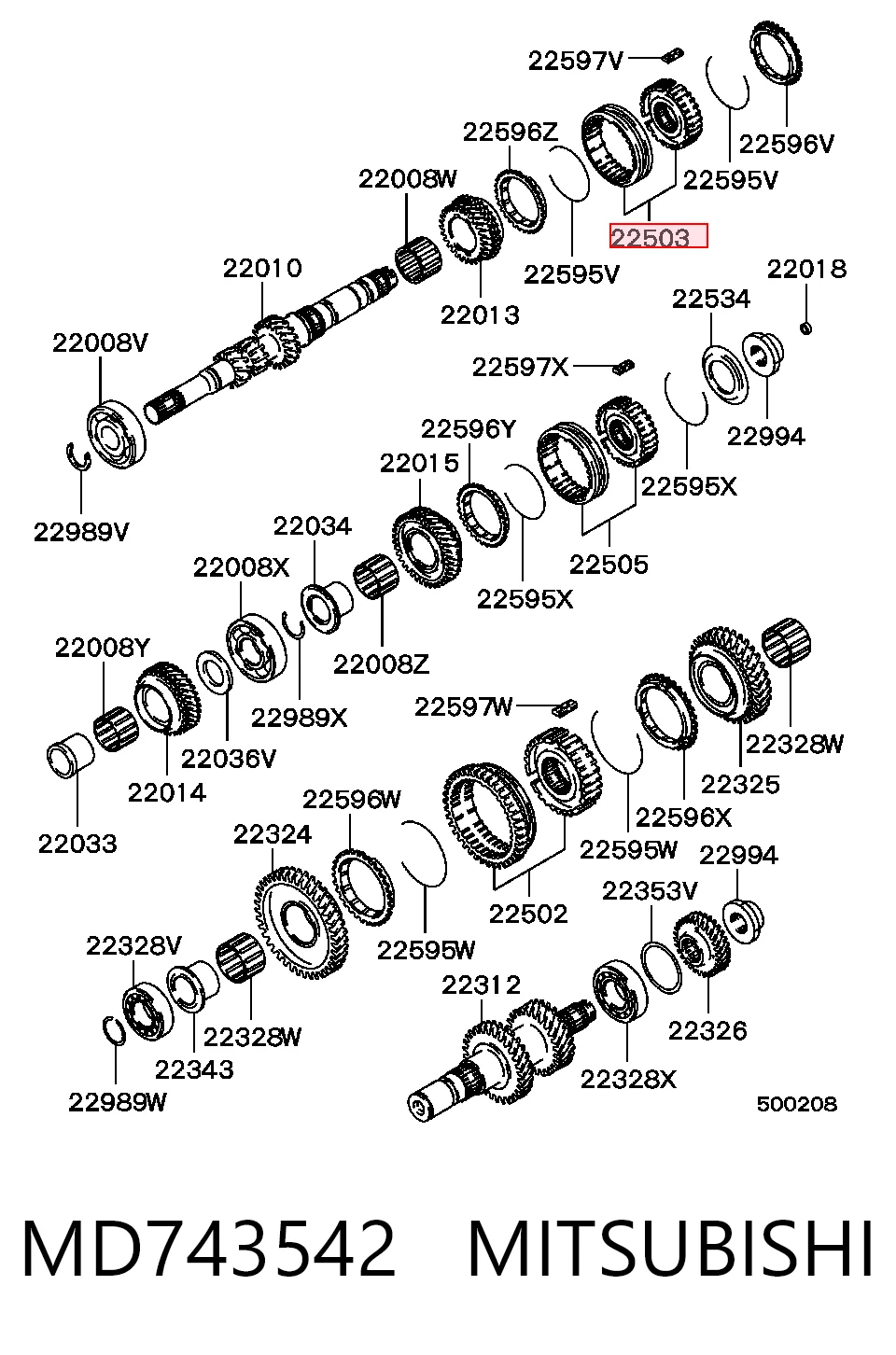MD743542 Mitsubishi