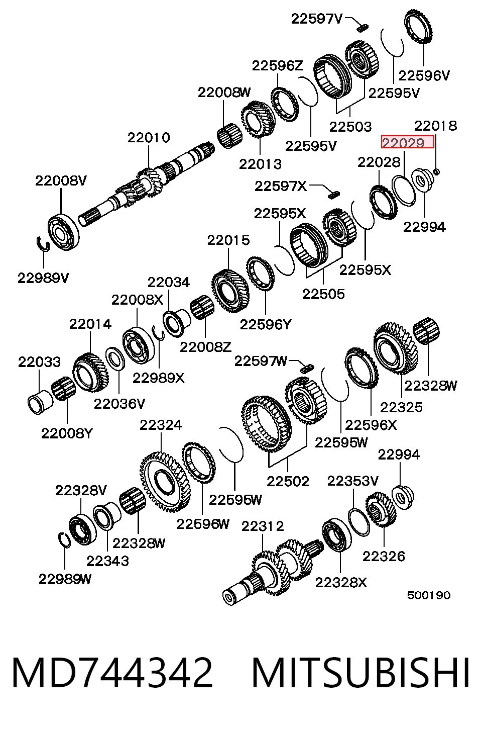 MD744342 Mitsubishi