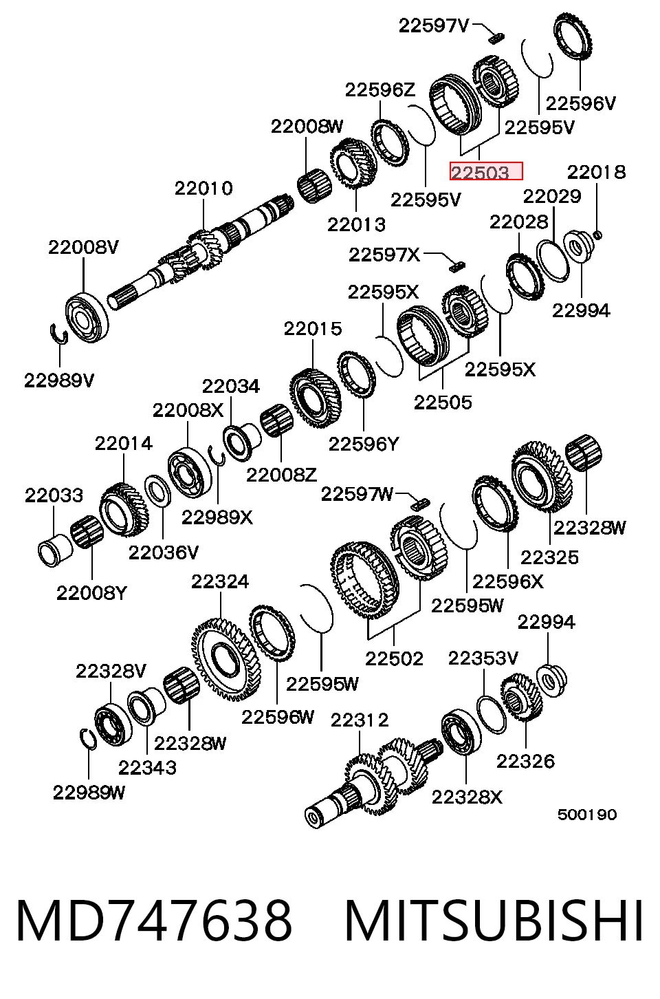 MD747638 Mitsubishi