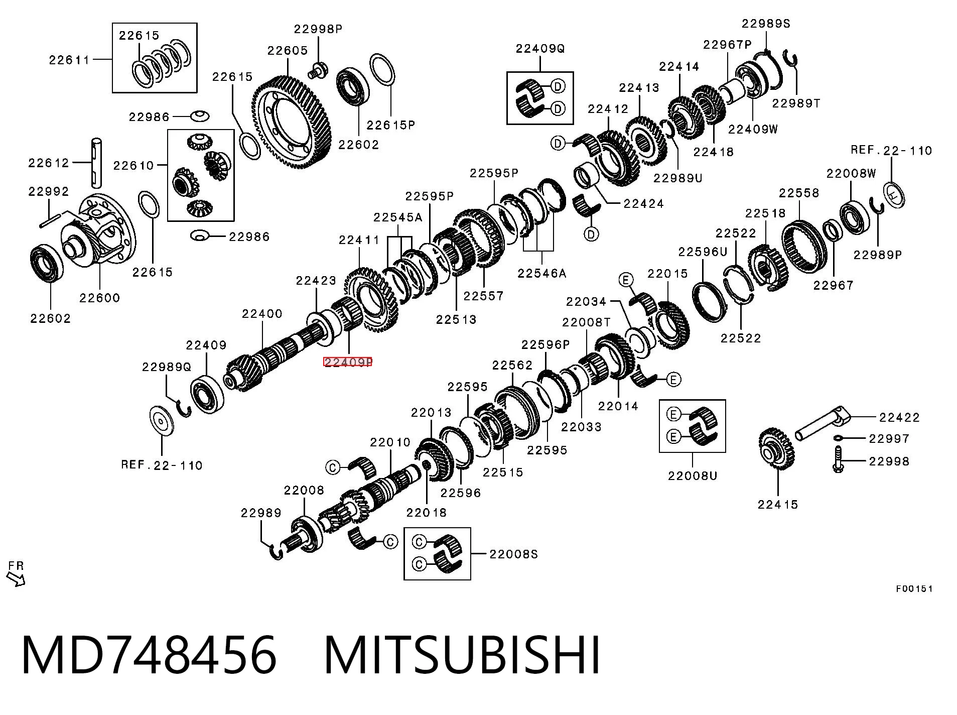 MD748456 Mitsubishi