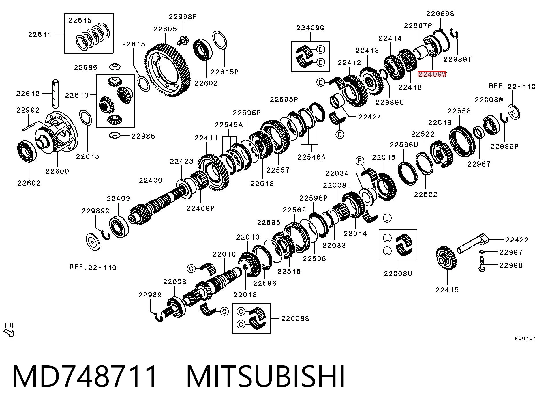 MD748711 Mitsubishi