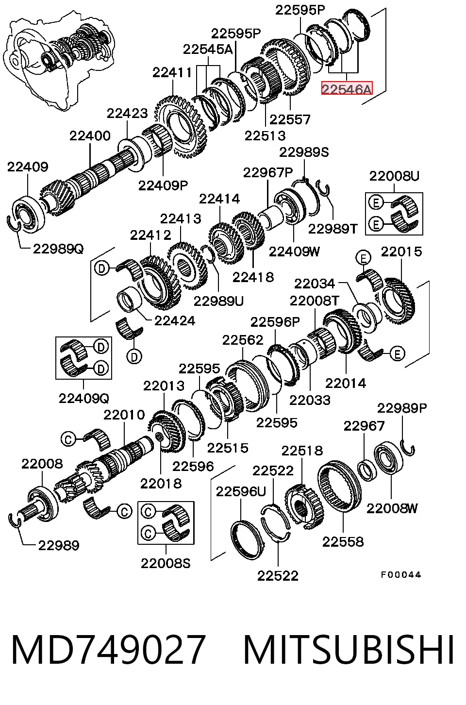 MD749027 Mitsubishi