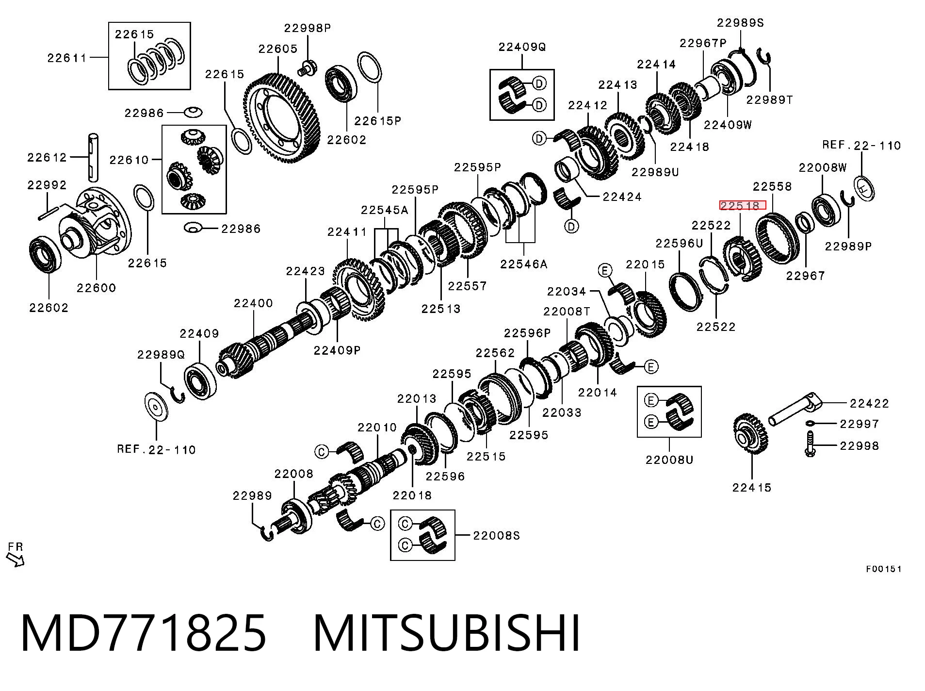 MD771825 Mitsubishi