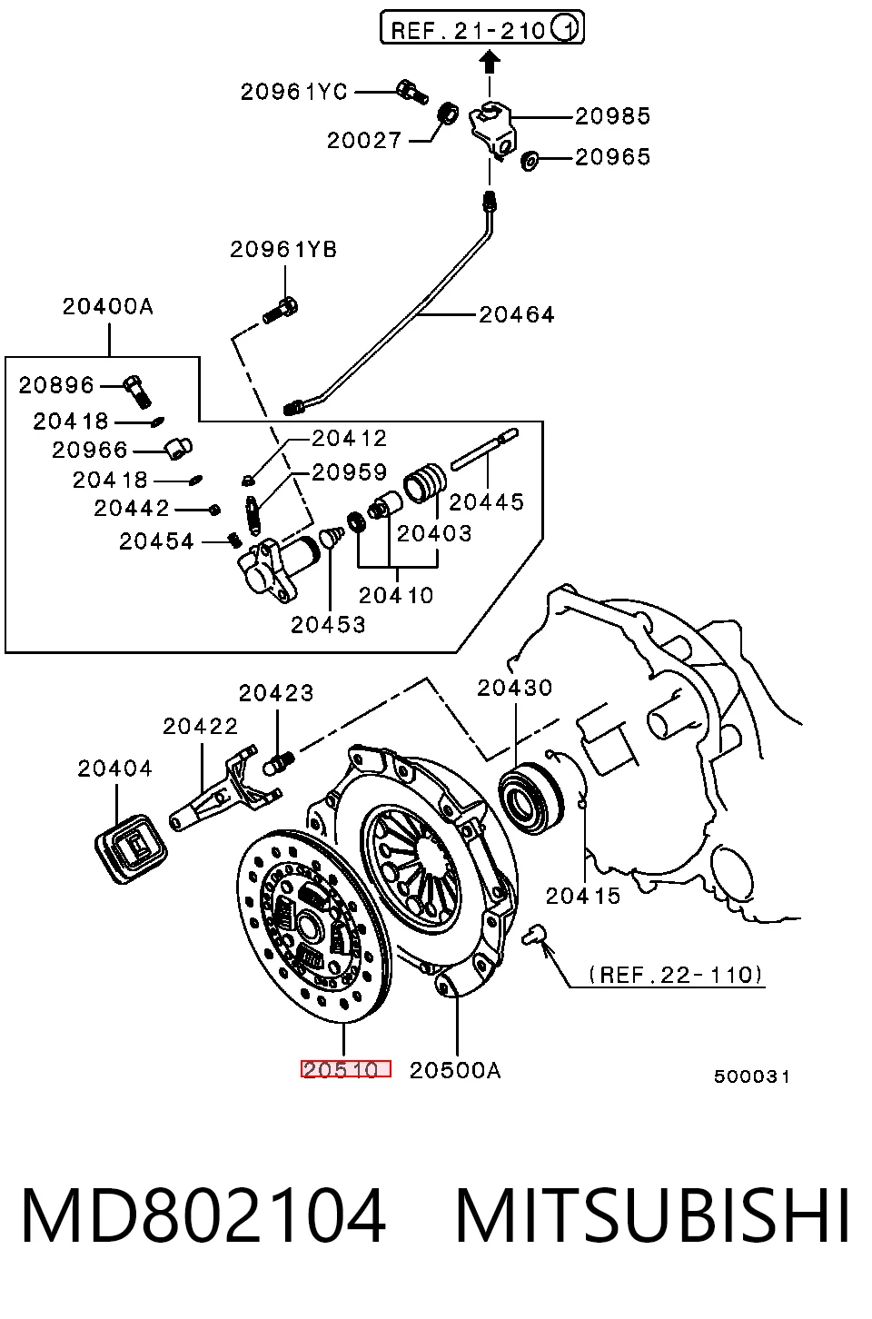 Disco de embrague para Mitsubishi Galant EA