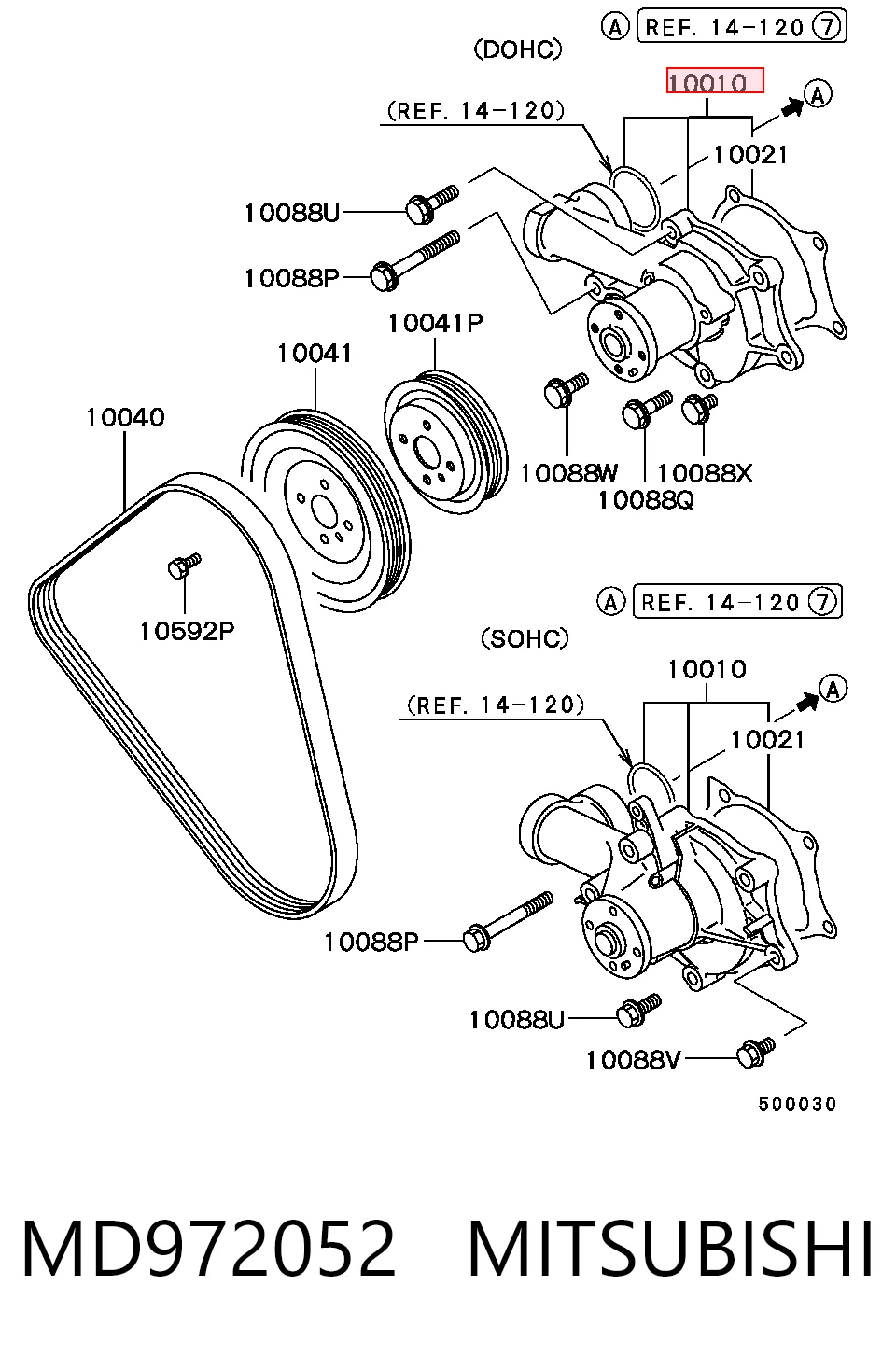 Motor de agua para Hyundai Sonata III (Y-3)