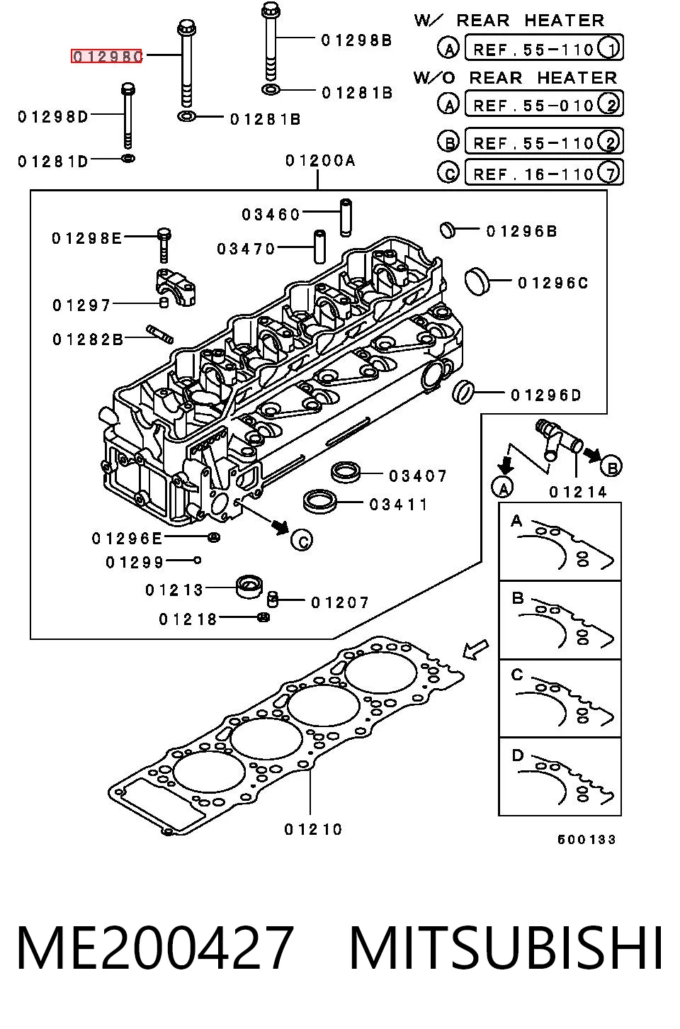 Comprar Tornillo de culata Mitsubishi Canter  FE5, FE6 a bajo precio