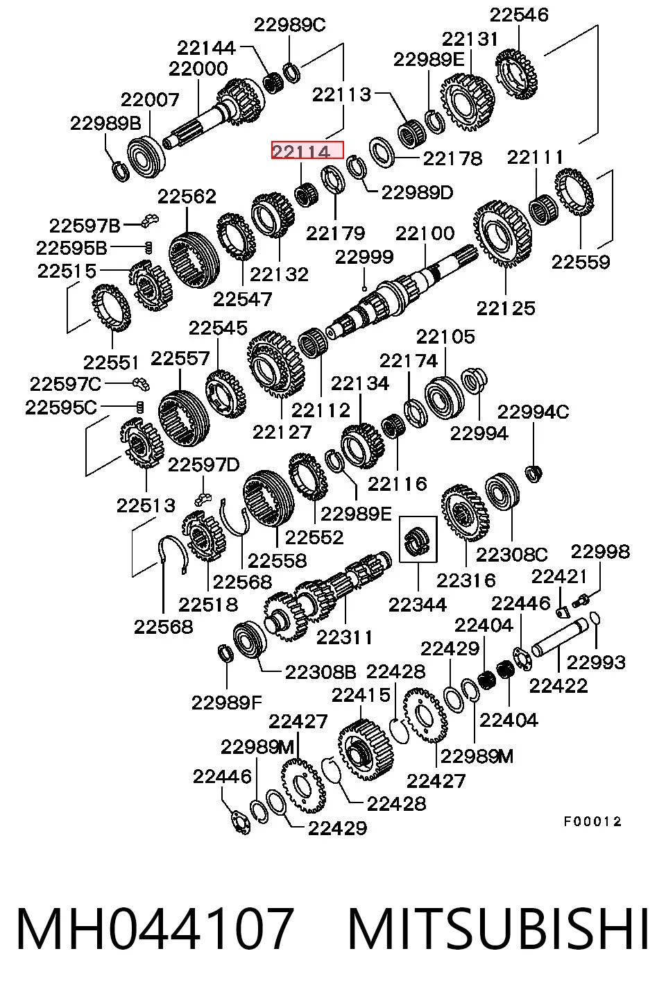 MH044107 Mitsubishi