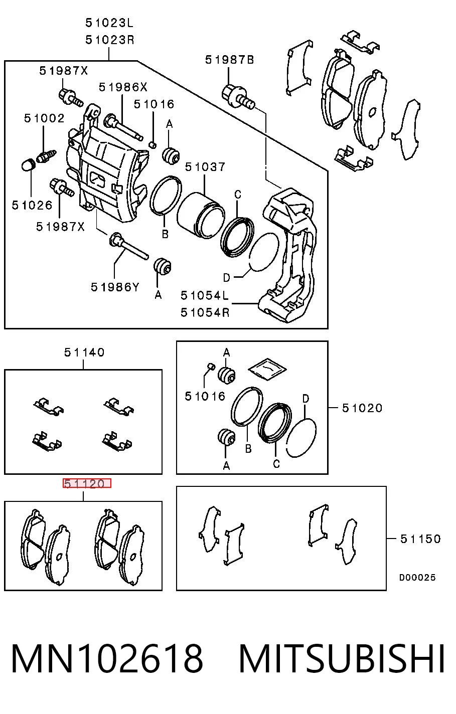 MN102618 Mitsubishi