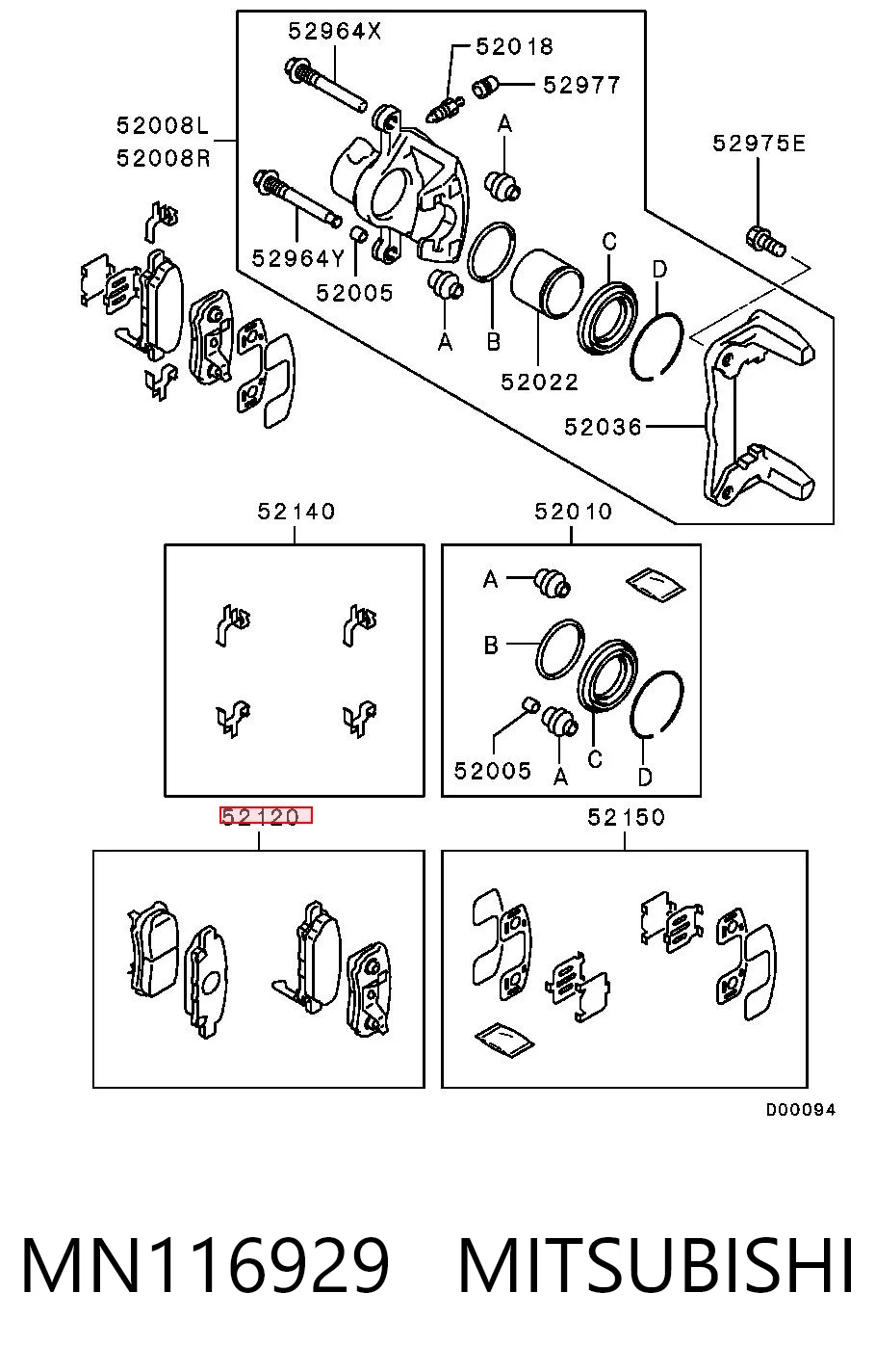 MN116929 Mitsubishi