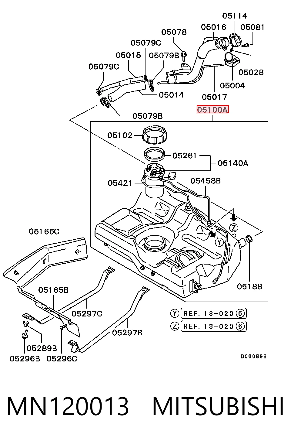 Comprar Depósito de combustible Mitsubishi Space Star DG0 a bajo precio