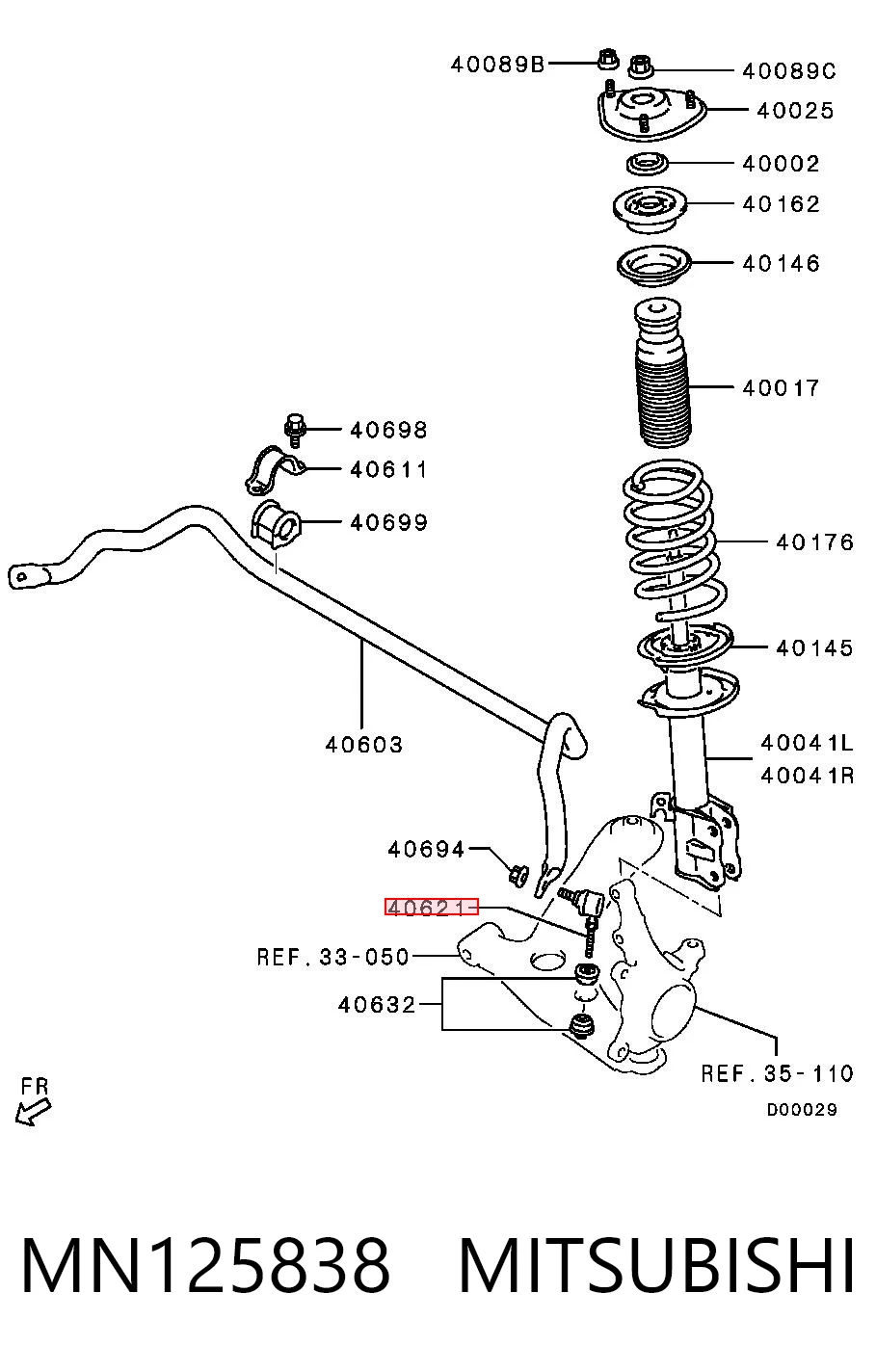 MN125838 Mitsubishi