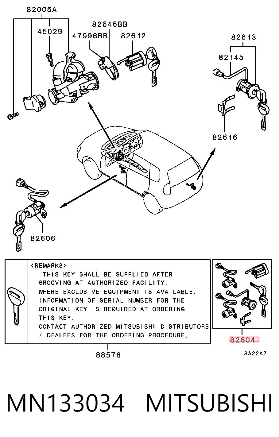 MN133034 Mitsubishi