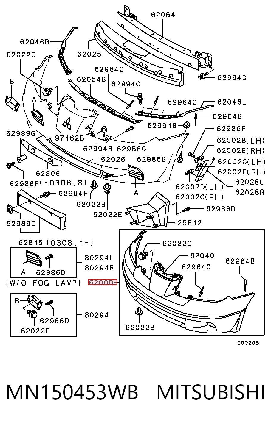 MN150453WB Mitsubishi