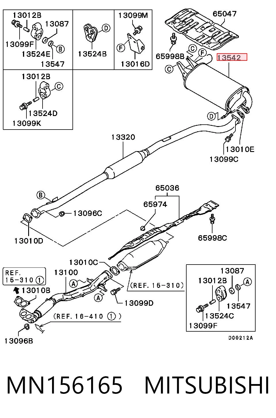 MN156165 MITSUBISHI