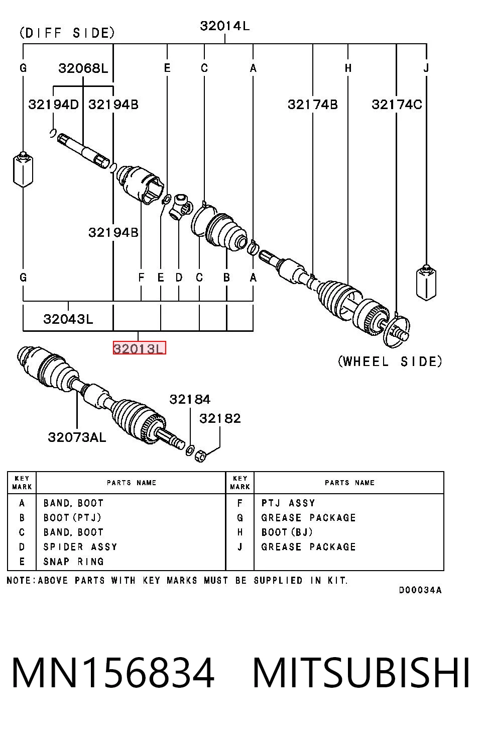 MN156834 Mitsubishi