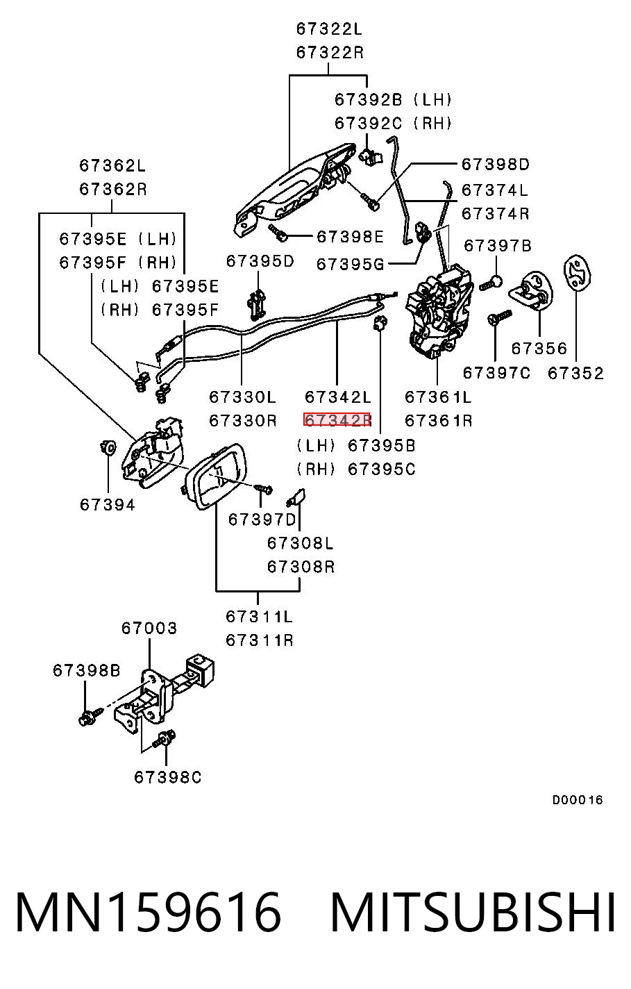 MN159616 Mitsubishi