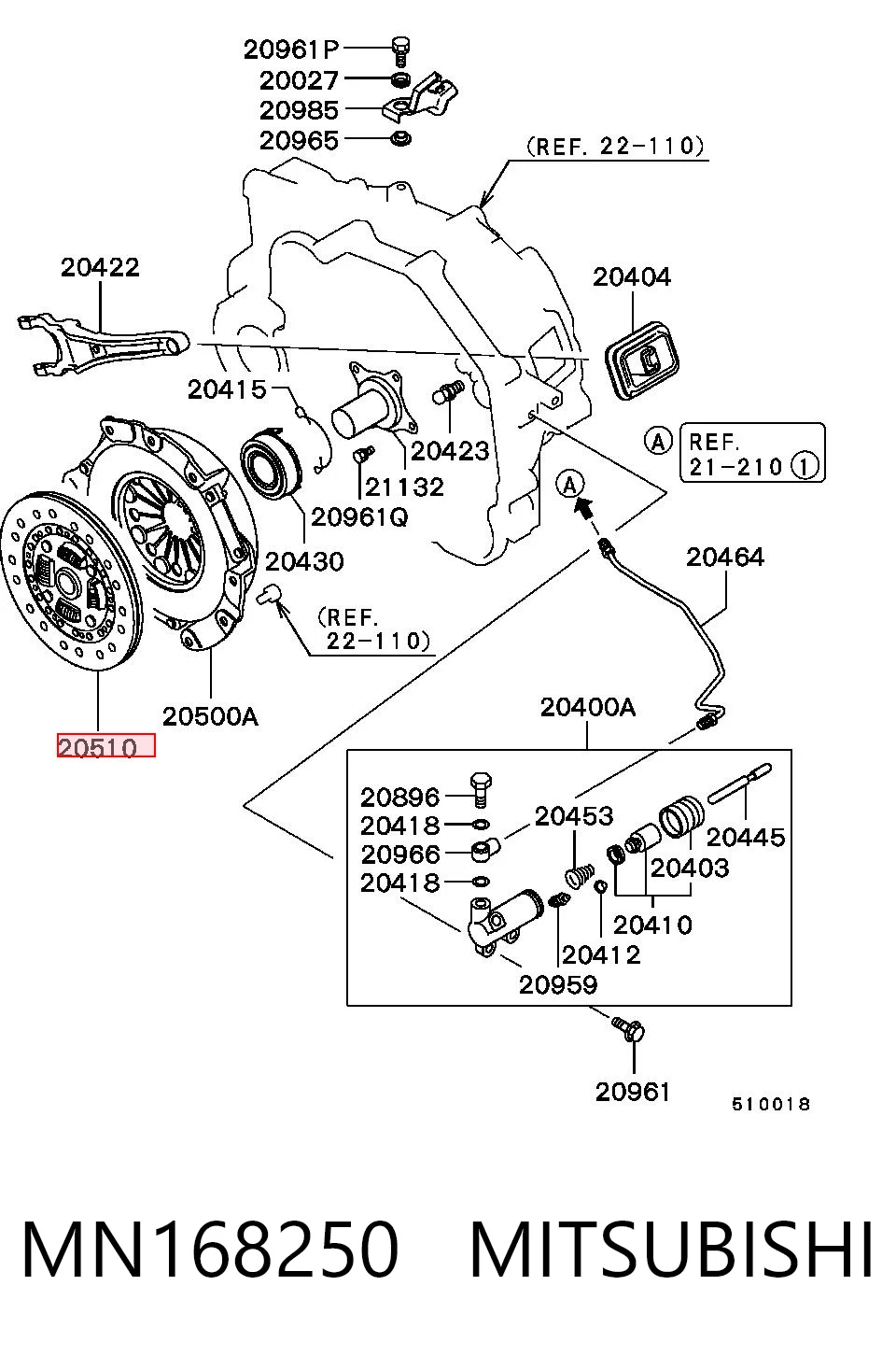MN168250 Mitsubishi