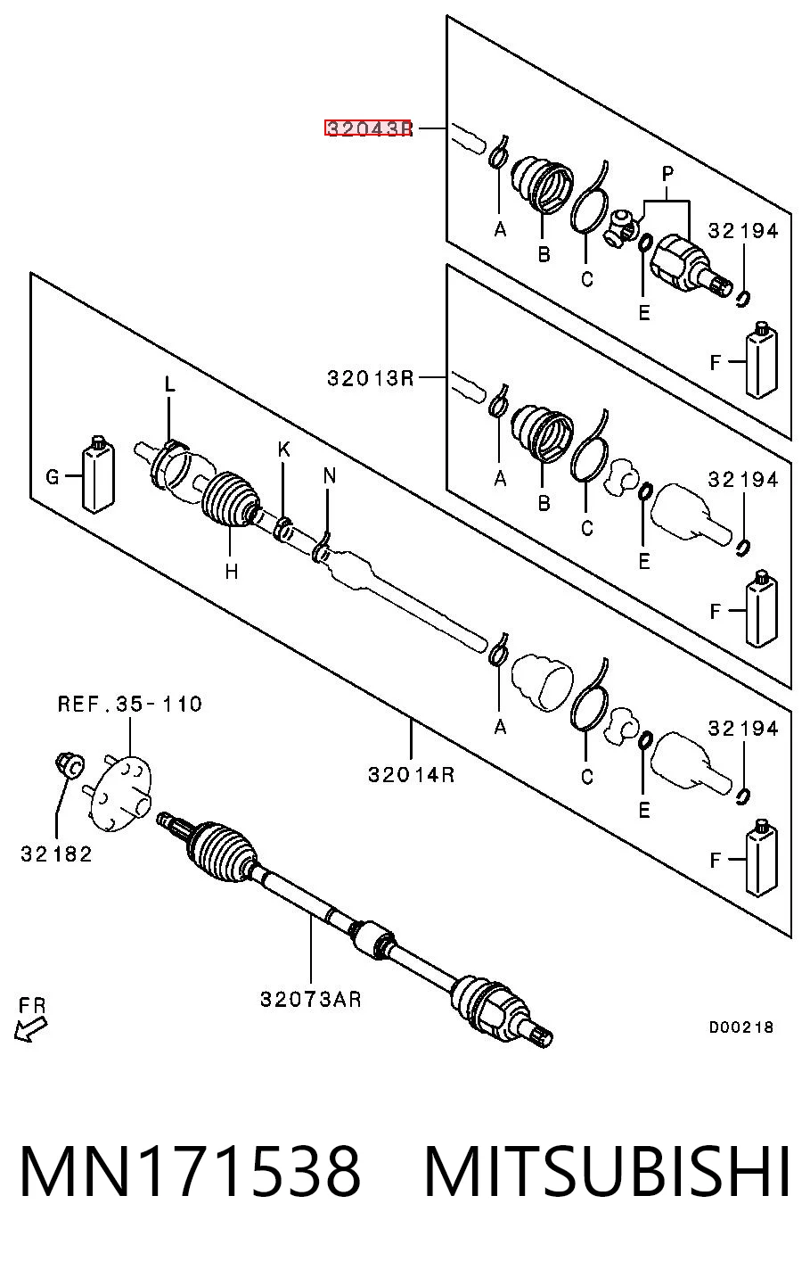 MN171538 Mitsubishi