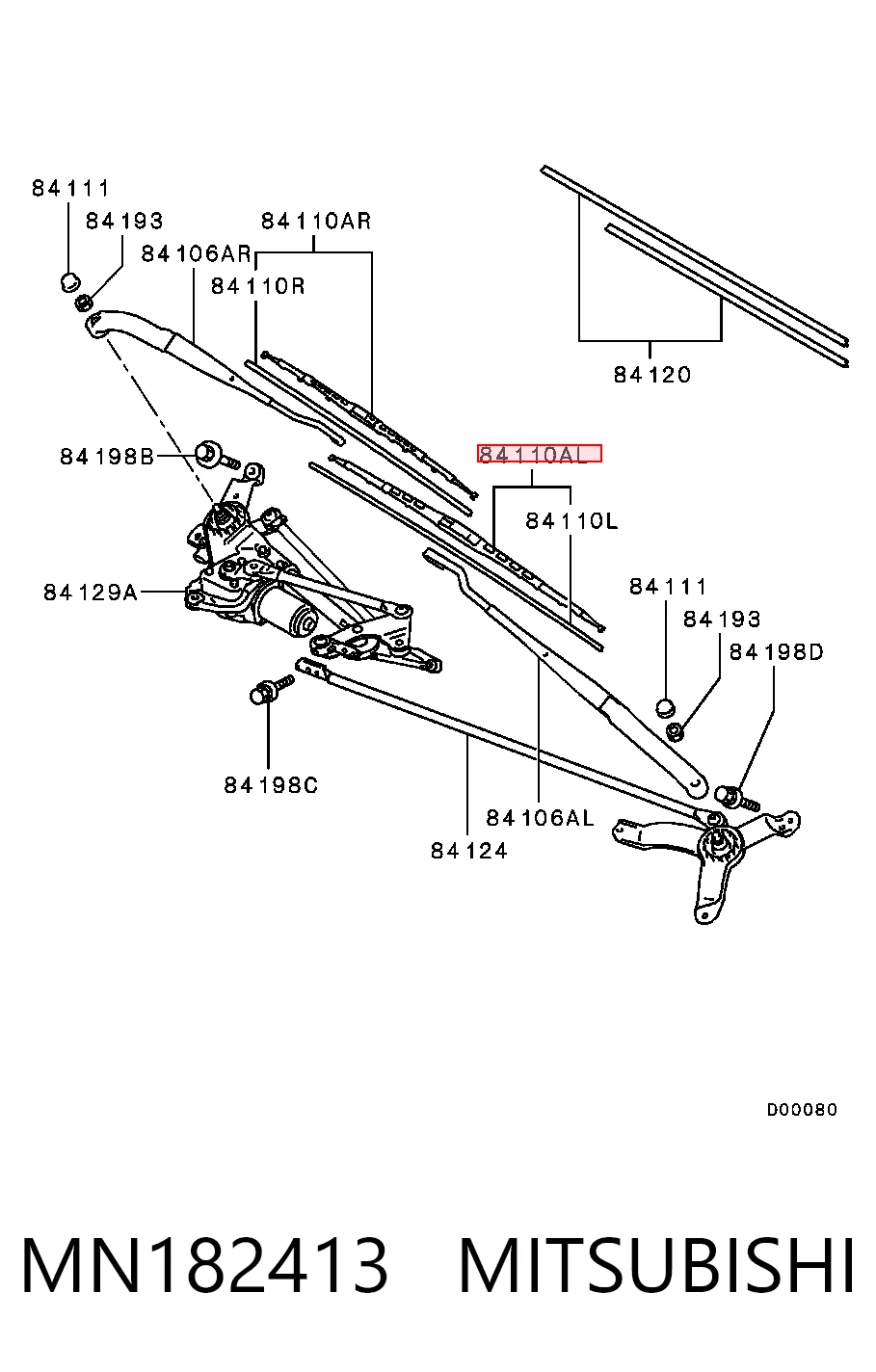Comprar Escobilla del limpiaparabrisas del lado del conductor Nissan Almera II N16