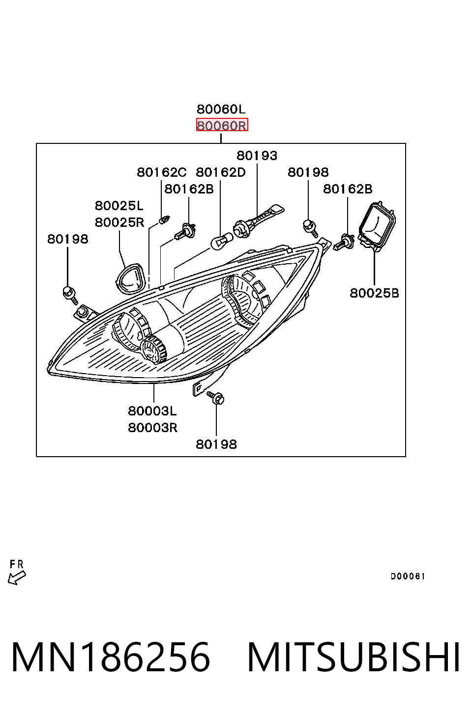 Comprar Faro derecho Mitsubishi Colt VI Z3A