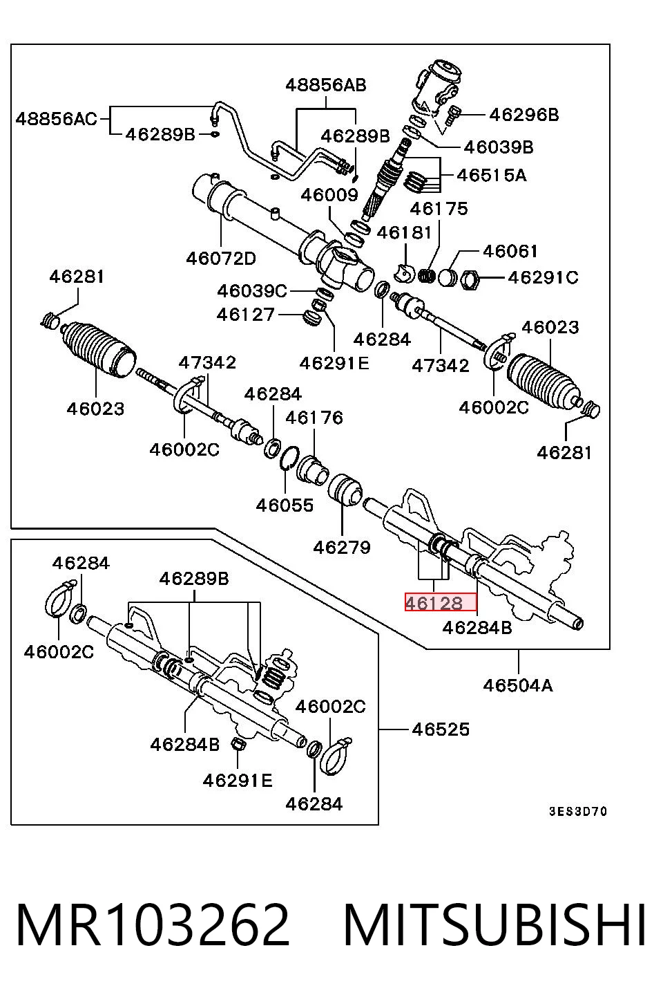 Comprar Cremallera de dirección Mitsubishi Colt IV CAA
