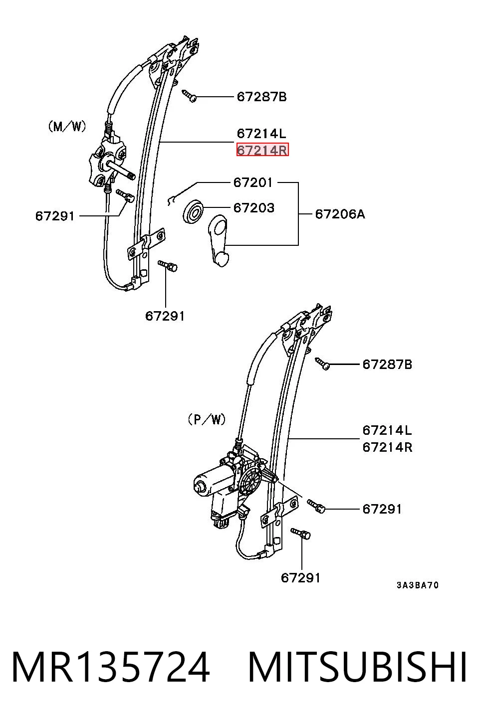Comprar Mecanismo de elevalunas delantero derecha Mitsubishi Space Star  DG0