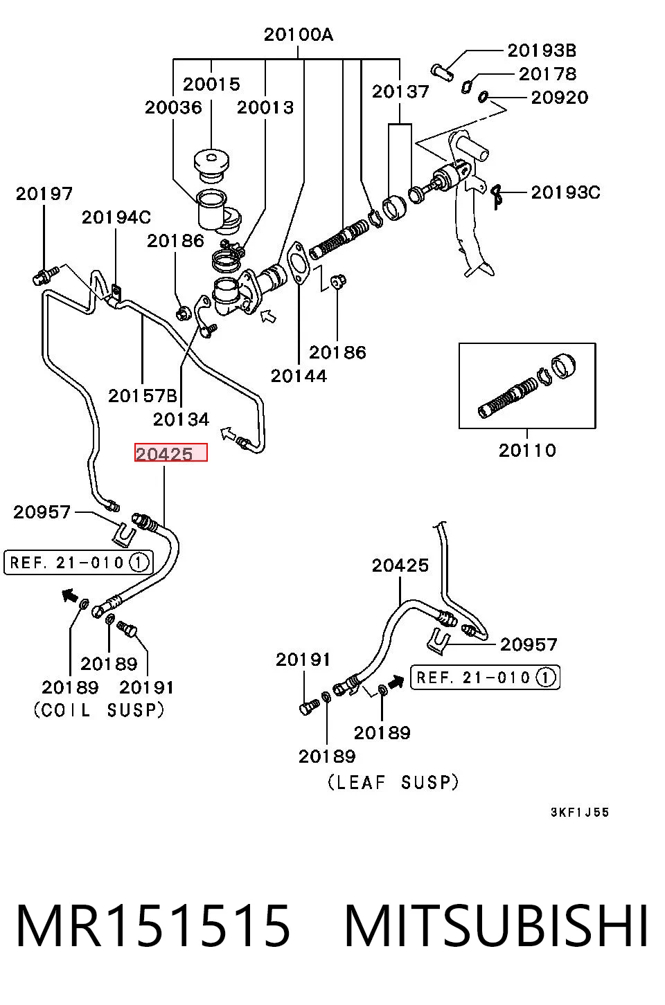 Comprar Manguera de embrague Mitsubishi Pajero II V2W, V4W a bajo precio