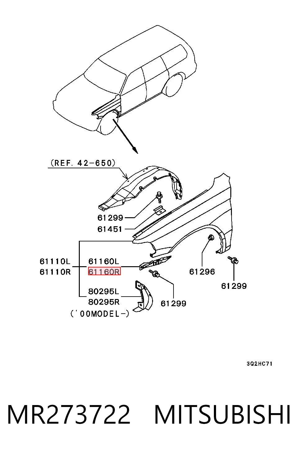 MR273722 Mitsubishi