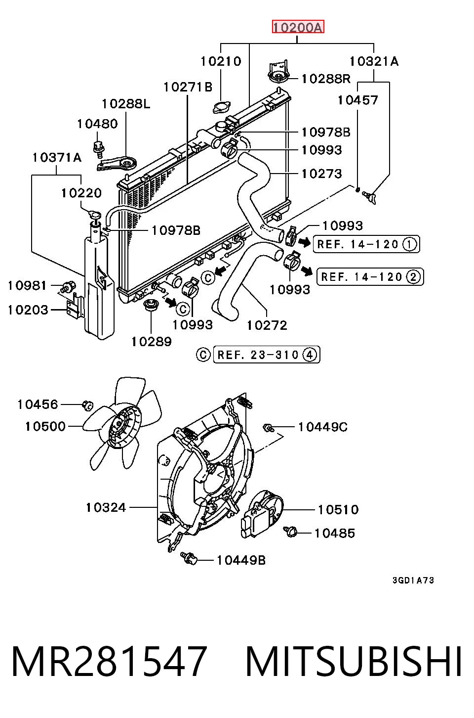 MR281547 Mitsubishi