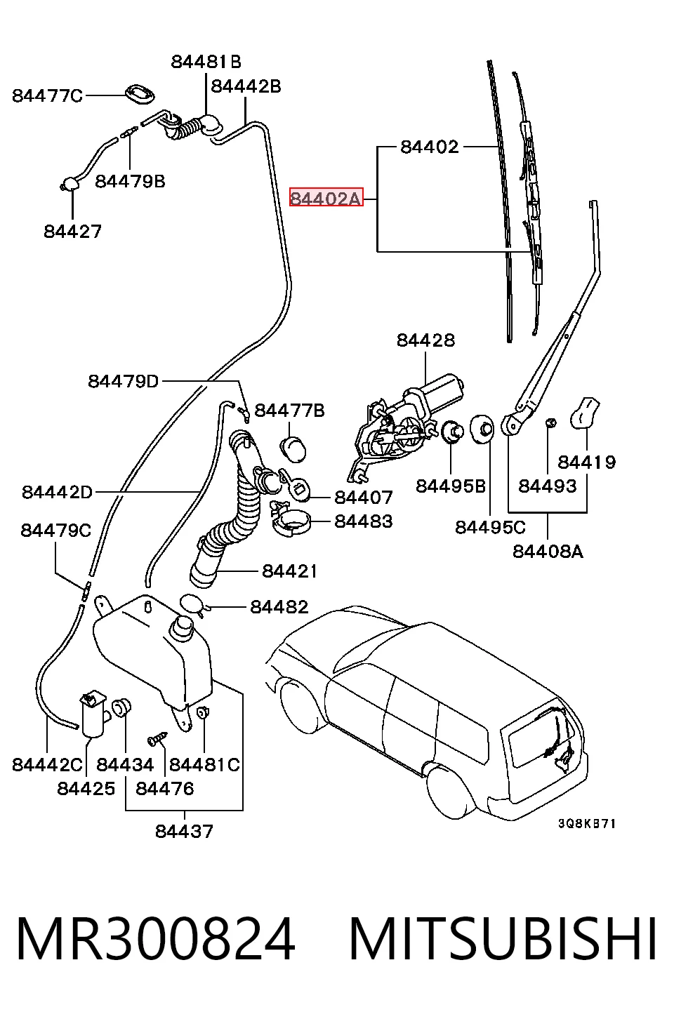  Limpiaparabrisas traseros Fiat Doblo 1