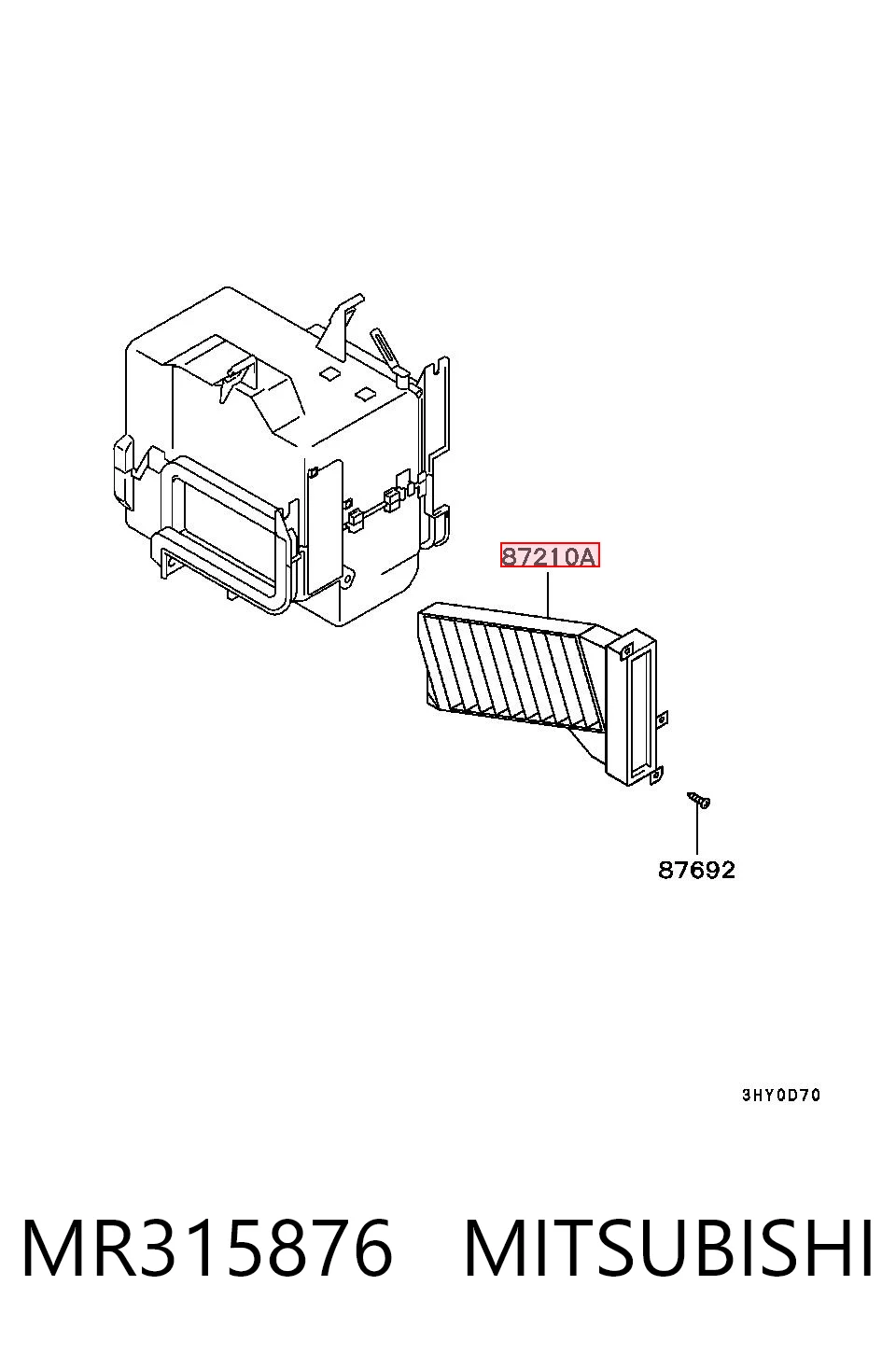 Comprar Filtro de habitáculo Mitsubishi Galant VIII EA