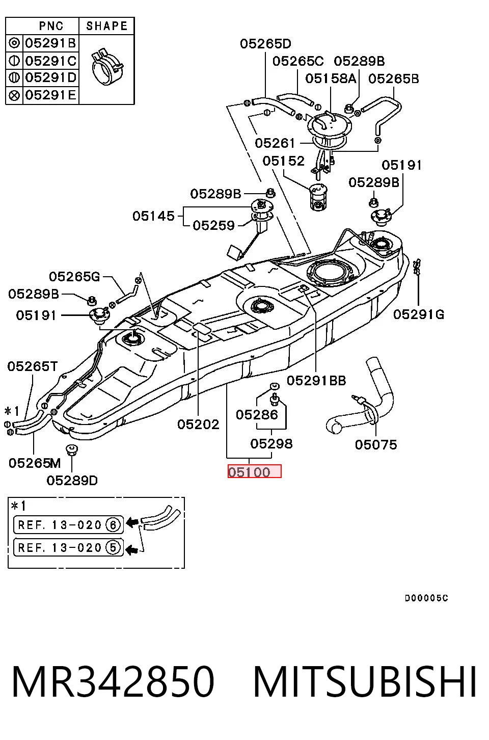 MR342850 Mitsubishi