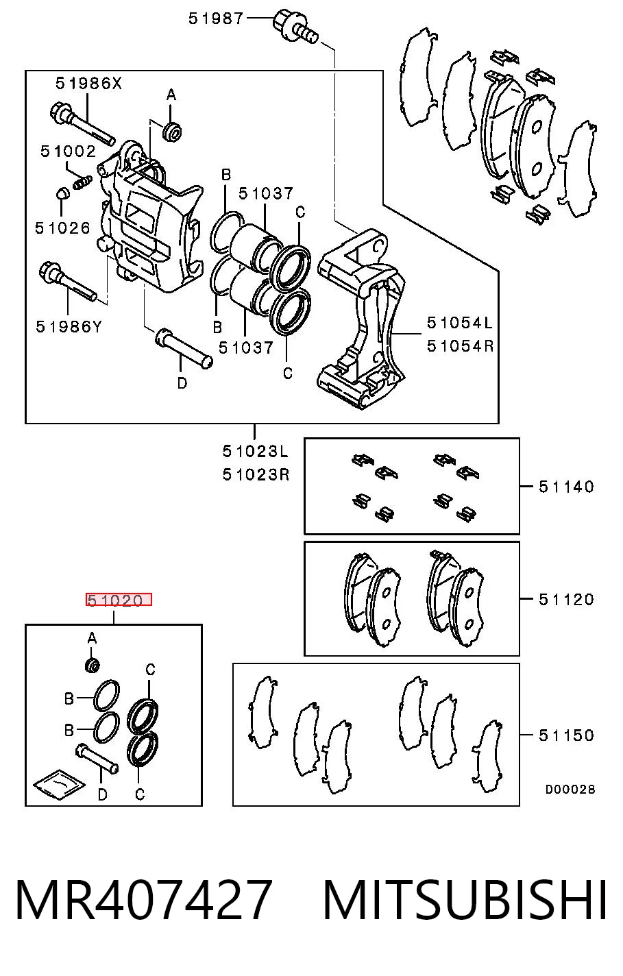 MR407427 Mitsubishi