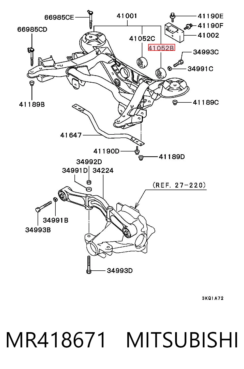 silentblock del eje trasero Mitsubishi Pajero IV SUV comprar en España