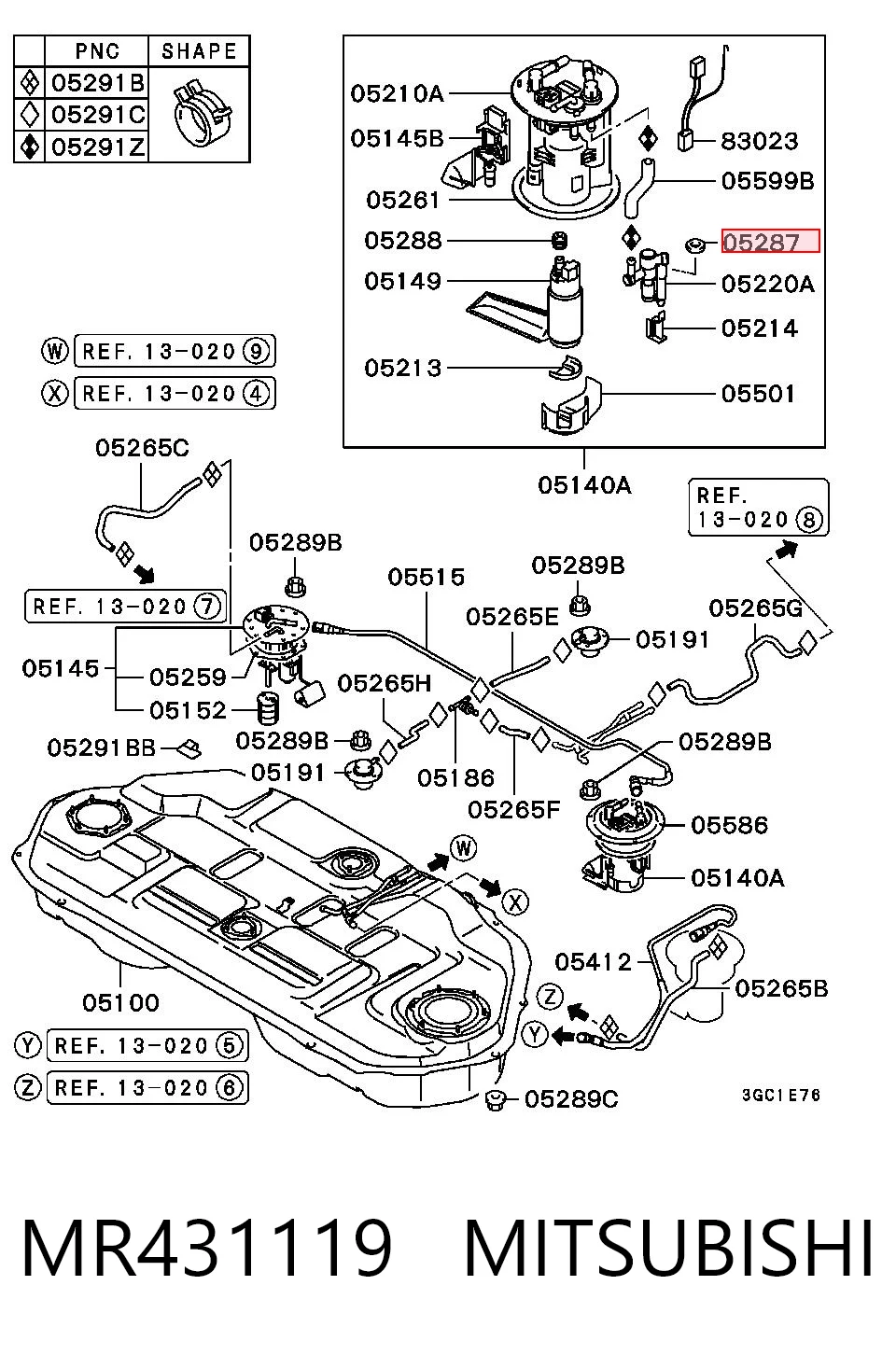 MR431119 Mitsubishi