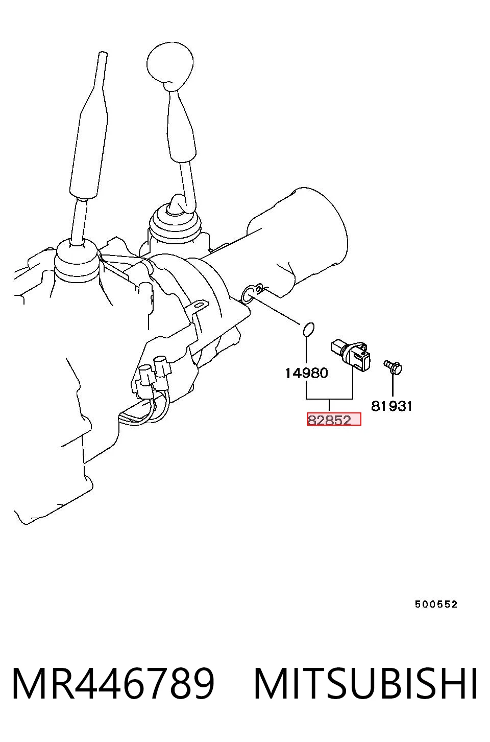MR446789 Mitsubishi Captador de velocidad