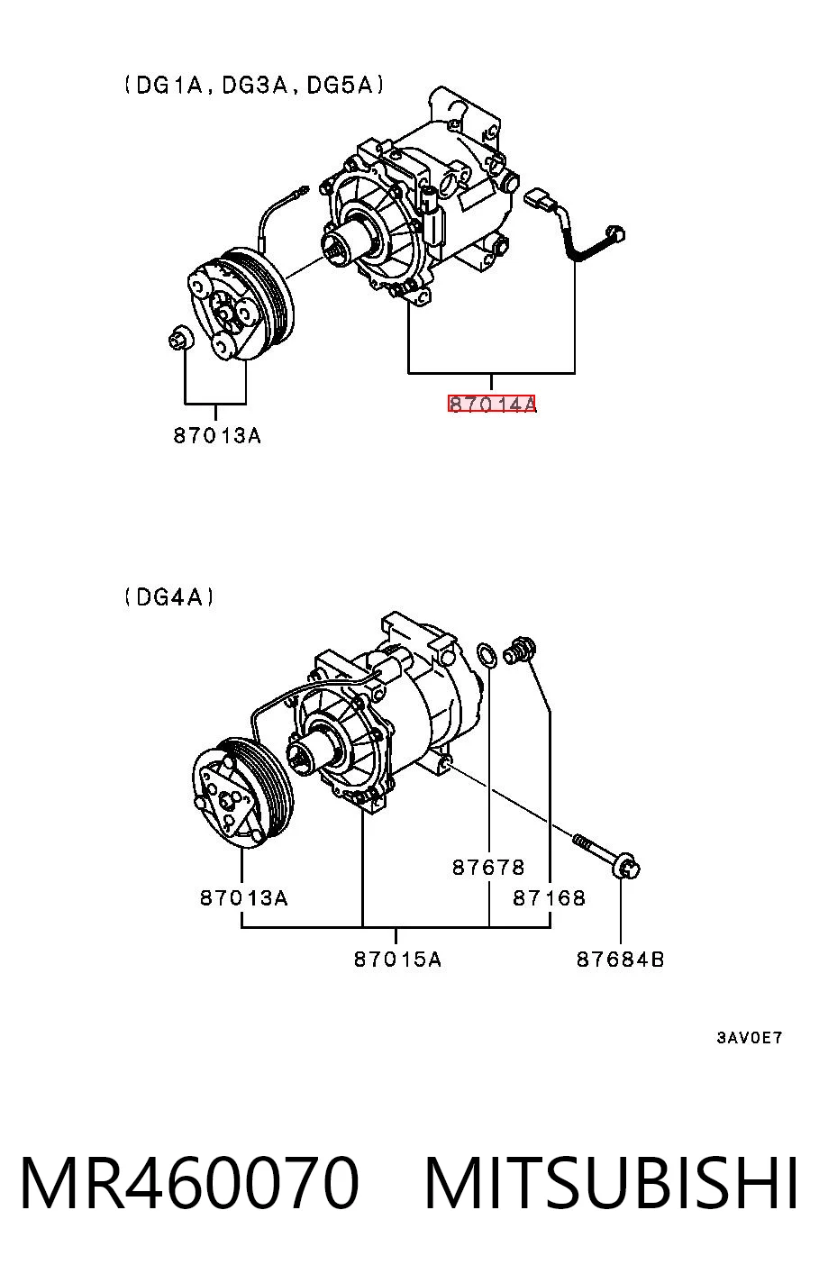 Comprar Compresor de aire acondicionado Mitsubishi Lancer VI CJ, CP