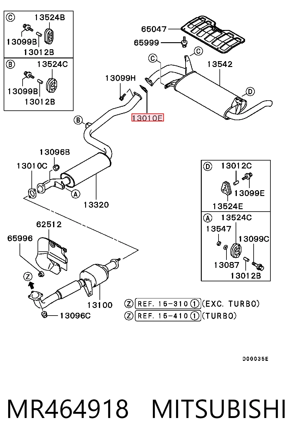 Comprar Junta de tubo de escape Mitsubishi Outlander II CWW a bajo precio