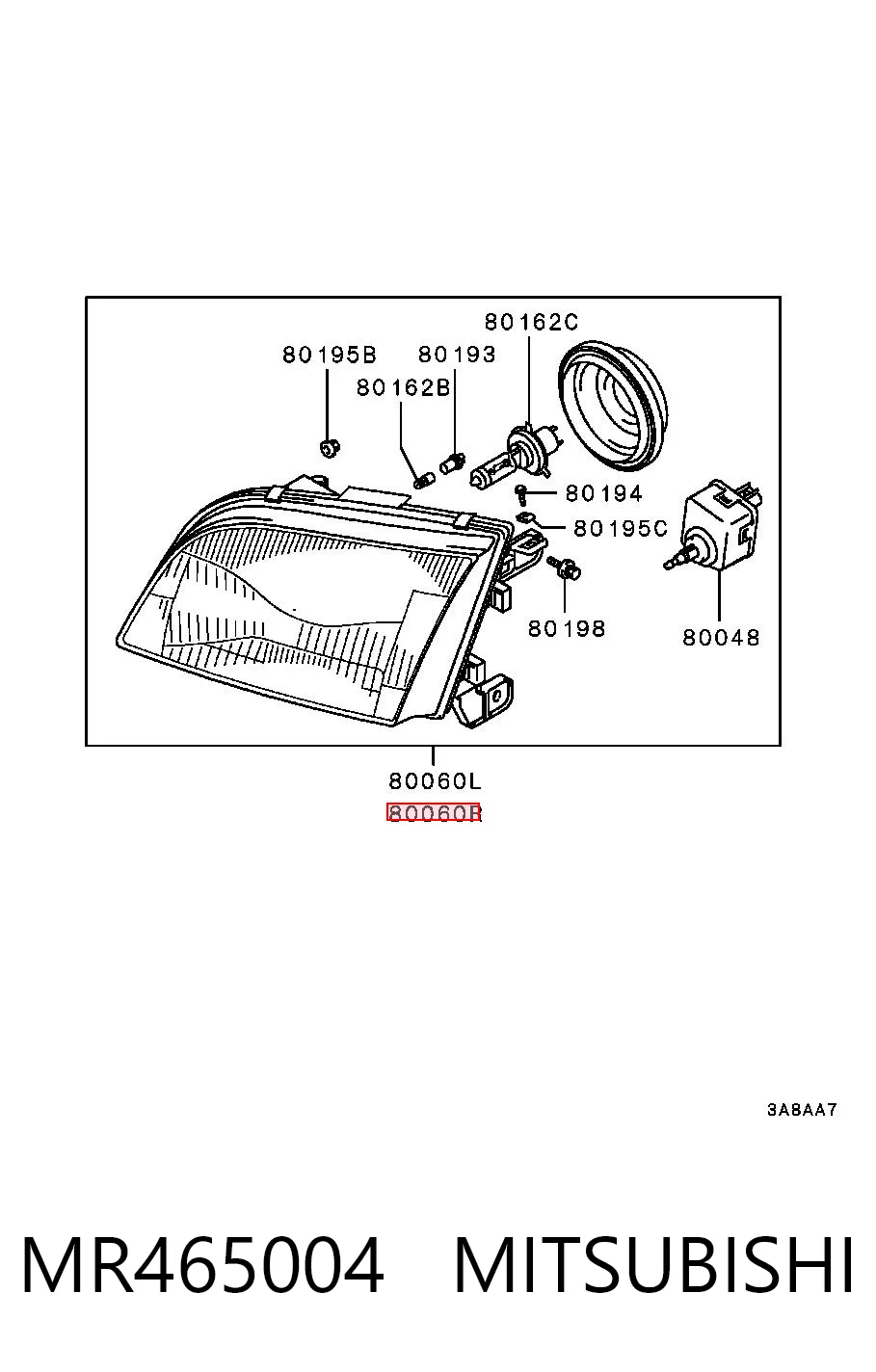 Comprar Faro derecho Mitsubishi Space Star  DG0