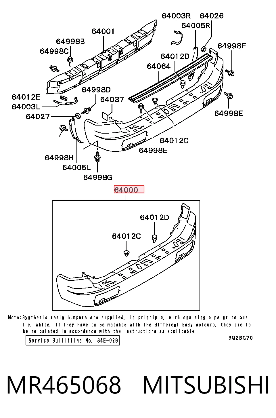 Comprar Parachoques trasero Mitsubishi Pajero  K90 a bajo precio