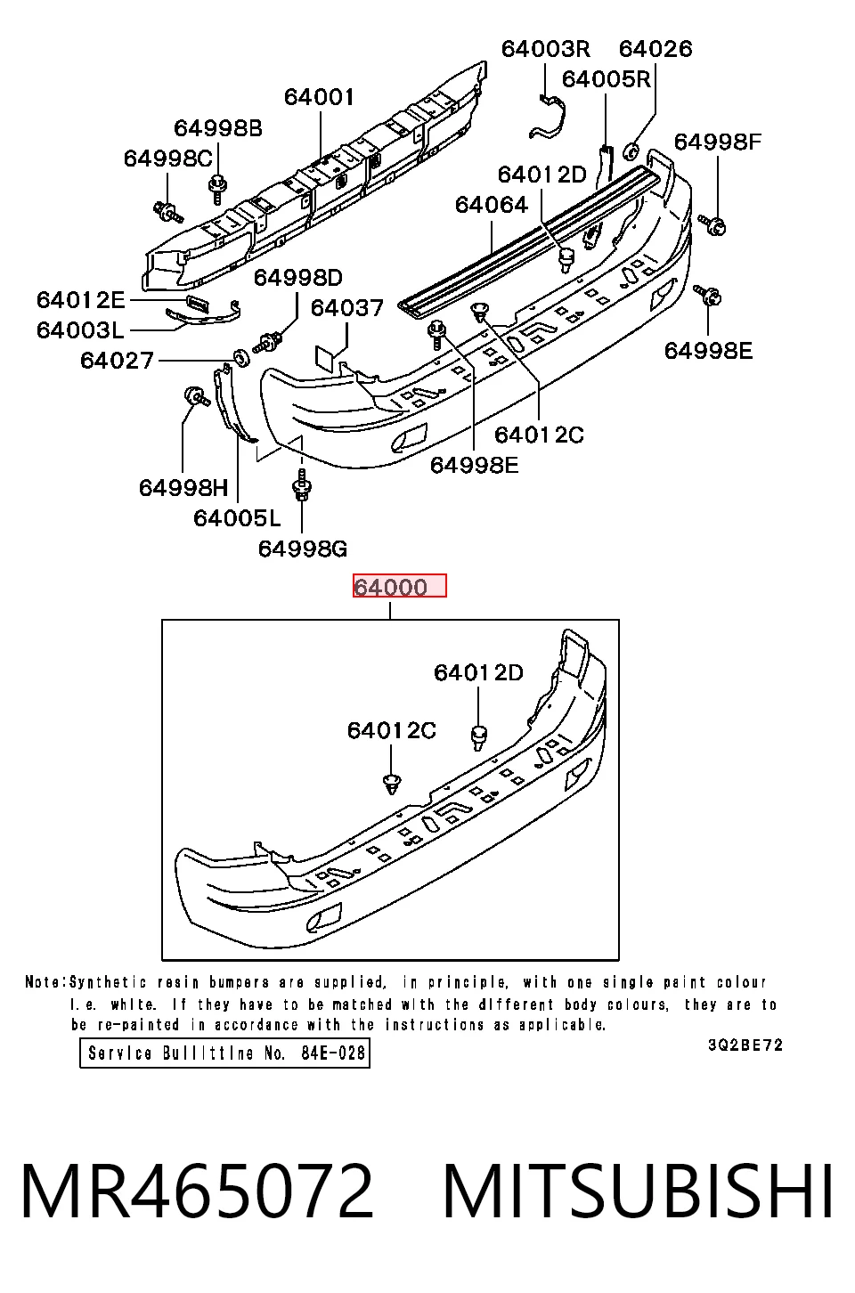 Comprar Parachoques trasero Mitsubishi Pajero SPORT I K90