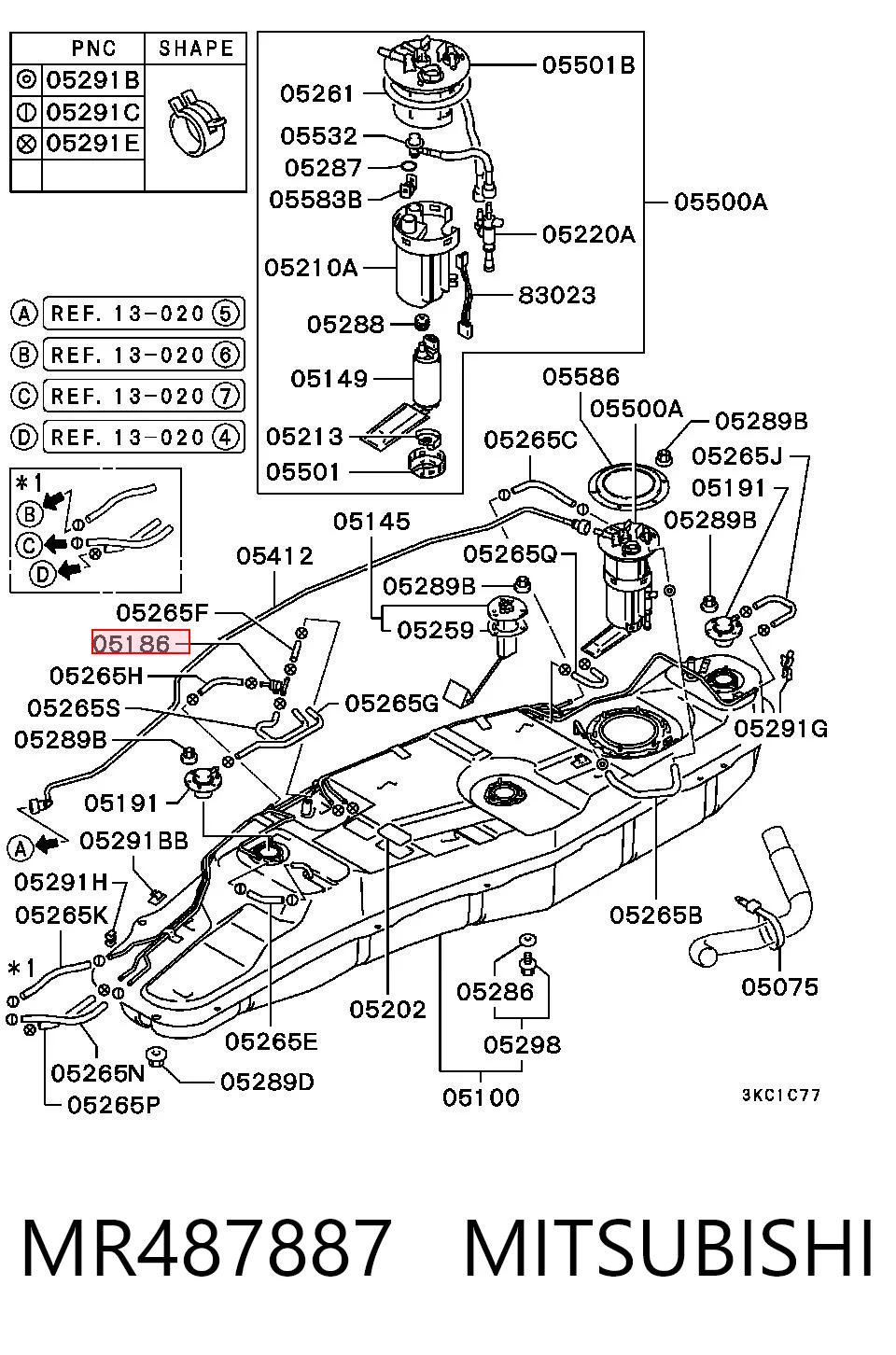 MR487887 Mitsubishi