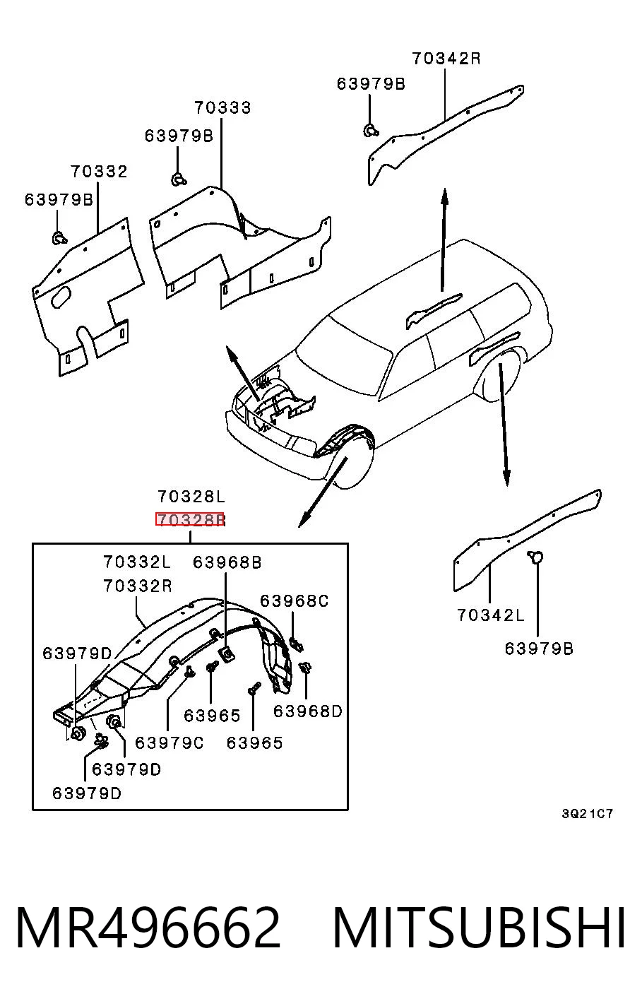 Paso rueda para Mitsubishi Montero K8, K9