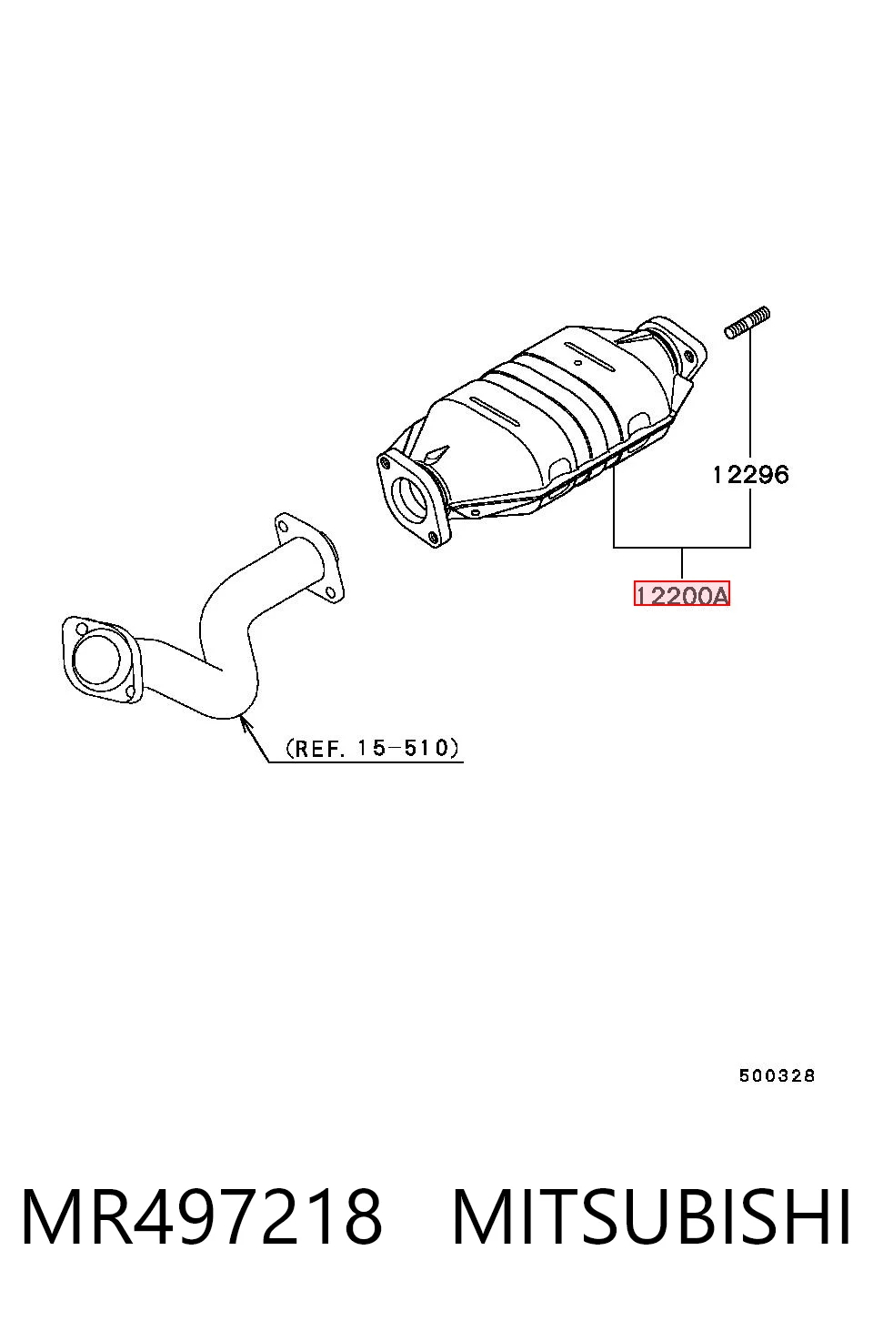 Catalizador MR497218 MITSUBISHI
