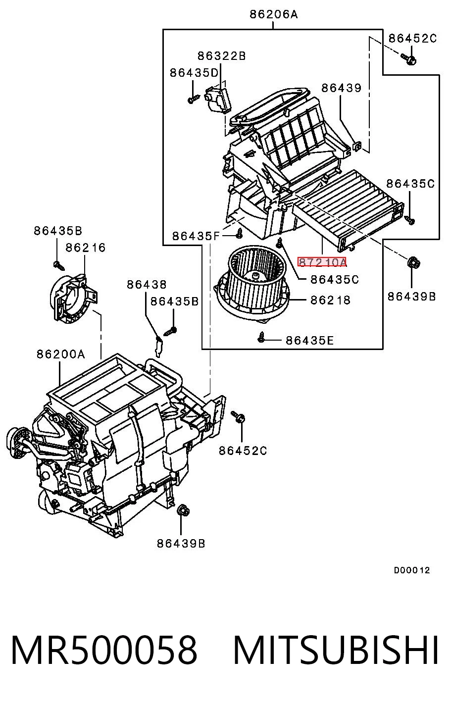 MR500058 Mitsubishi Filtro antipolen